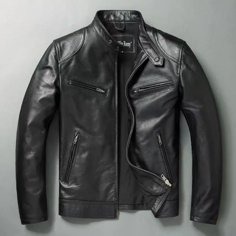 Cycling Commuter Jacket - Giacca in vera pelle da uomo