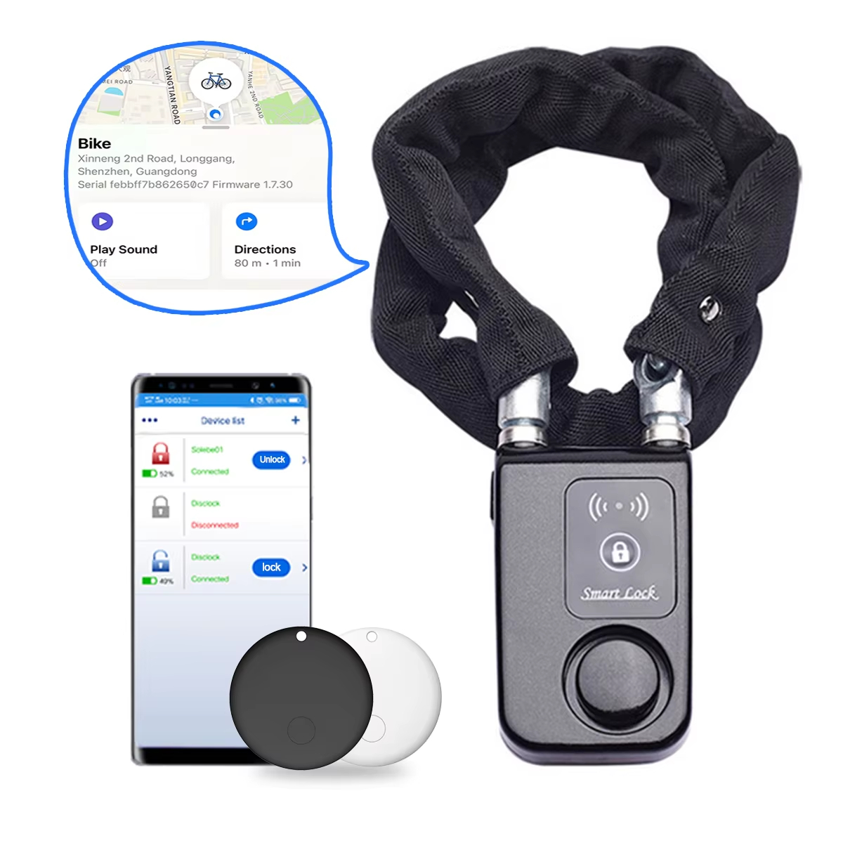 Lucchetto a Catena per Bicicle - Chain Lock Combination recensione e prezzo